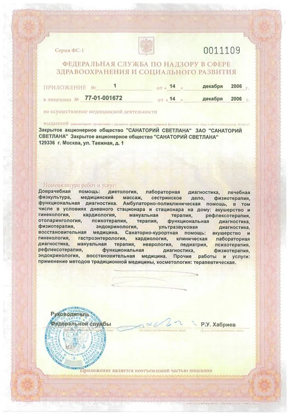 Лицензия на осуществление медицинской деятельности Devon Medical — лист 3